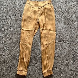 Adorable gold satin pant/ trouser